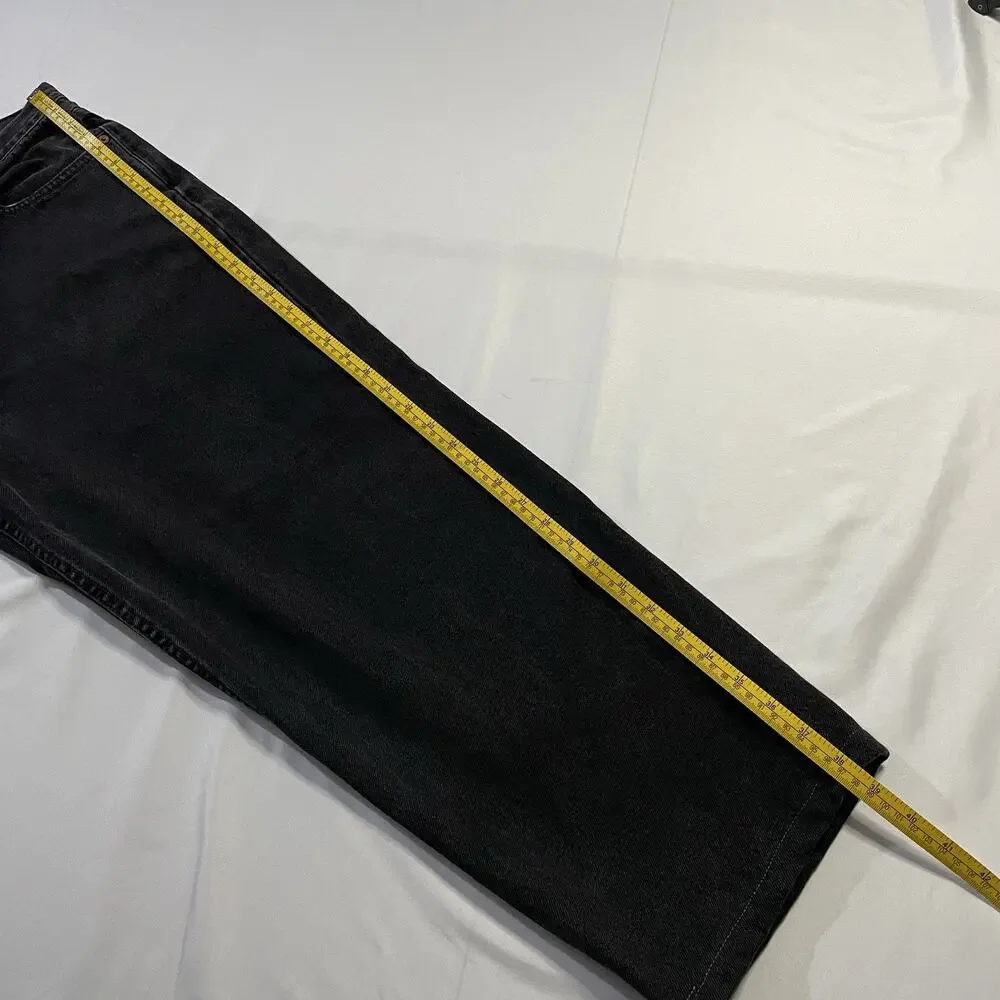 Vintage Levis 560 Black Jeans 36x30 Mens Actual 34x27 Loose Tapered Y2K